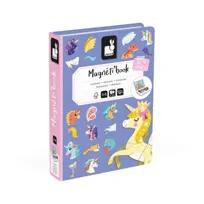 Magnetyczna układanka Jednorożec Magnetibook 3-8 lat, Janod, prezent dla dzieci