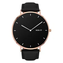 Smartwatch Garett Verona złoto-czarny skórzany