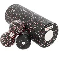 Zestaw EPP 4w1 roller + piłka + douball do masażu - czerwony