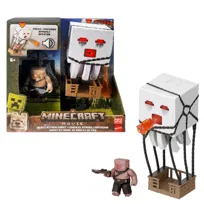 Minecraft Film Atakujący Ghast z pociskiem, światła i dźwięki, dla dzieci 6+ i kolekcjonerów JFB69