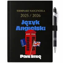 Zestaw Terminarz Nauczyciela + Długopis Prezent Język Angielski Pani *Imię*