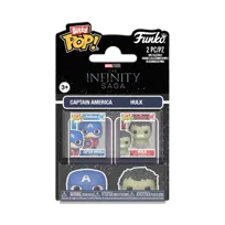 Funko, Funko Bitty POP! Multi-pack,SUPERBOHATEROWIE, Figurka Kolekcjonerska, Marvel's Infinity Saga, Captain America & Hulk (2-pack)