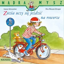 Zuzia uczy się jeździć na rowerze. Mądra mysz