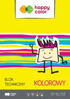 Blok teczniczny kolorowy A3 Happy Color 10 arkuszy