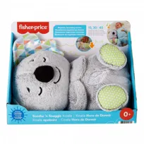 Fisher-Price Koala Usypianka-Przytulanka Oddychający uspokajacz, Muzyczna sensoryczna zabawka, dla noworodków i niemowląt 0+ GRT59