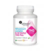 Witamina B Complex, Aliness B-50 Methyl TMG, suplement diety, 100 kaps.