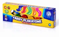Farby plakatowe Astra 12 kolorów