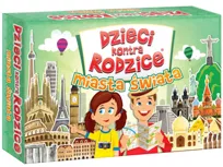 Kangur, Dziecko kontra rodzice, gra edukacyjna Miasta świata