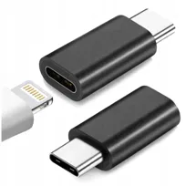 Adapter Przejściówka Z Iphone Ipad Lightning Na Usb Typ C Usb C Biały gniazdo Lightning na wtyk USB C