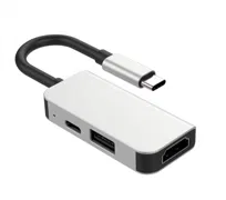 ADAPTER USB C HUB MACBOOK AIR PRO M1 M2 M3 M4 HDMI USB 3w1 STACJA DOKUJĄCA
