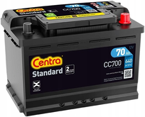 AKUMULATOR SAMOCHODOWY CENTRA STANDARD 70AH 640A 70 AH