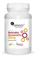 Aliness, Naturalny Resweratrol Veri-Te 250mg, Suplement diety, 60 kaps.