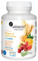 Aliness, Witamina C 1000 mg z CYNKIEM PLUS bioflawonoidy, rutyna, acer., Suplement diety, 100 kaps.