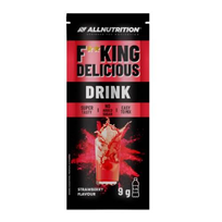Allnutrition Fitking Drink Strawberry Flavour Truskawka, napój w proszku 9g Allnutrition