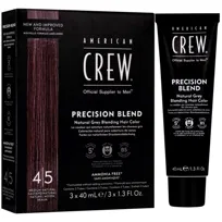 American Crew, Blend Medium Natural 3X40Ml Odsiwiacz Do Włosów Dla Mężczyzn, Profesjonalny Efekt, Pokrycie Siwych Włosów