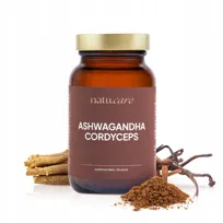 Ashwagandha KSM66 Cordyceps Adaptogen Ekstrakt 45g 120 Porcji Natu Care