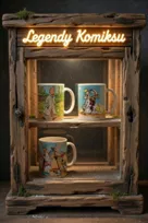 Asterix I Obelix, Lucky Luke, Tintin komiks zestaw prezentowy 3 kubki