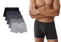 ATLANTIC Bokserki męskie sportowe bawełniane 5BMH-007 kolory 5-PACK L