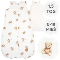 BabyU, Śpiworek Muślinowy Niemowlęcy Całoroczny Regulowany 1,5 TOG 0-18 mieś BALOO