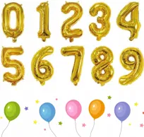 Balony Cyfry 0-9 dekoracja impreza na urodziny zestaw balonów