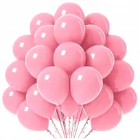 Balony Pastelowe Różowe ZESTAW Balonów na CHRZEST 30 cm Jasny Róż 50 SZT