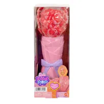 Barbie Petal Pop Kwiatowa niespodzianka Czerwona róża, Lalka i akcesoria, dla dzieci 3+ JMF59