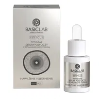 BasicLab, Peptydowe serum pod oczy na dzień i na noc nawilżająco - ujędrniające, 15 ml