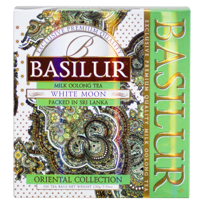 Basilur WHITE MOON herbata zielona MILK OOLONG mleczna saszetki - 100 x 1,5 g Basilur