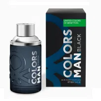 benetton colors de benetton man black woda toaletowa 100 ml   zestaw  