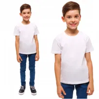 Biała Koszulka Dla Chłopca Wf Szkolna T-Shirt Chłopięcy Moraj 146-152