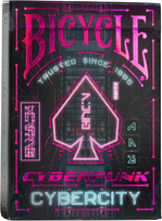 Bicycle Cyberpunk Cyber City talia kart do gry sci-fi holograficzna