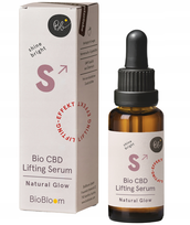 Bio CBD Serum Liftingujące Aloes Algi Kwas Hialuronowy Olej Konopny Naturalny Blask 30 ml