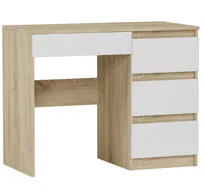 Biurko młodzieżowe tradycyjne Dąb Sonoma 96 cm Framire Modern N34