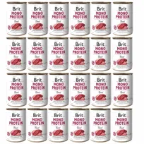 Brit Mono Protein Beef karma mokra dla psa 24x400g