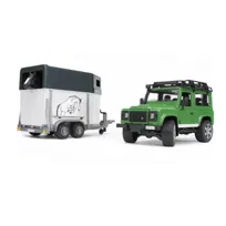 Bruder, Land Rover z przyczepą dla konia i figurką konia, 02592