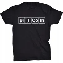 BTC Bitcoin Koszulka Chemia Krypto Block Chain