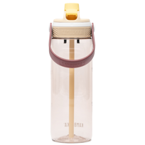 Butelka na wodę z tritanu bidon sportowy ze słomką Dupla 750ml - Desert Sand KAMBUKKA