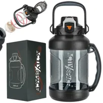 Butelka sportowa bidon na siłownię 2l – black