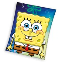 Carbotex, Koc miękki Kocyk z polaru 110x140cm SpongeBob