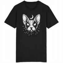 Cat Goth Ocult Koszulka Kot Gotyk Gothic Punk