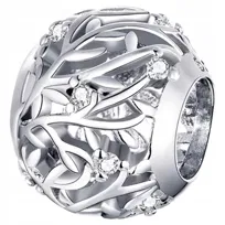 Charms do Pandora Zawieszka Charms Gałązki Cyrkonie Charmsy Trusky