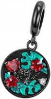 Charms Zawieszka Charms Kwiat Monstera Charms Srebro 925 Trusky