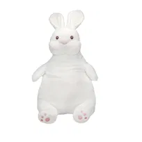 CHINCHILLA, Biały królik siedzący, 30 cm