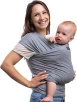 Chusta do noszenia CuddleBug ergonomiczna szara do 16 kg