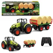 COIL Zdalnie sterowany traktor na pilota z przyczepą i belami słomy