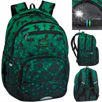 COOLPACK PLECAK SZKOLNY MŁODZIEŻOWY CZARNY ZIELONY 3D DRAGONS SMOKI 3D