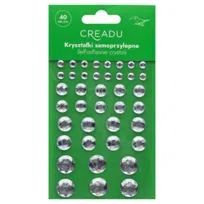 Creadu, Kryształki samoprzylepne, krystaliczne, różne rozmiary, 40 szt.