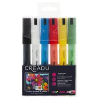 CREADU, Markery akrylowe, 6 kolorów