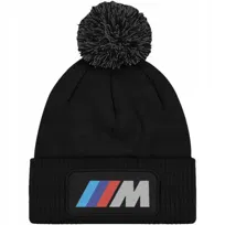 Czapka Czarna z Pomponem BMW M PAKIET Zimowa Na Prezent Wzory