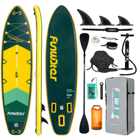 Deska SUP FUNWATER SUPFW43A pompowana 350 CM 200 KG wyporna mocna do pływania plecak zestaw FUNWATER